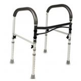 EQUATE BATHROOM TOILET SAFETY RAILS FOR SENIORS AN