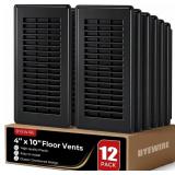 FLOOR REGISTER 4X10, PLASTIC FLOOR VENT COVER, FOR