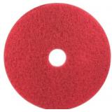 3M 5100 22" RED BUFFING FLOOR PAD - 5/CASE