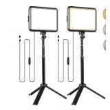 NICEVEEDI LED PHOTOGRAPHY LIGHTING KIT, 2-PACK 8"