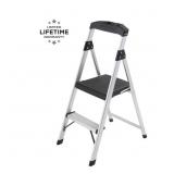 2-STEP ALUMINUM STEP STOOL LADDER, 250 LBS. TYPE I
