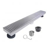 $108 28 IN. STAINLESS STEEL LINEAR SHOWER DRAIN WI
