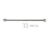 28 IN.-48 IN. SINGLE CURTAIN ROD KIT IN BRUSHED NI