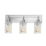 REGAN 21 IN. 3-LIGHT BRUSHED NICKEL BATHROOM VANIT