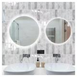 GRAY 11.4 IN. X 9 IN. PVC PEEL AND STICK BACKSPLAS