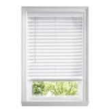 1 LOT (3) ASSORTED WHITE CORDLESS FAUX WOOD BLINDS