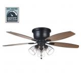 STONERIDGE 52 IN. INDOOR LED MATTE BLACK HUGGER CE