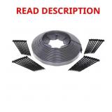50 FT. L X 1.7 IN. H COMMERCIAL GRADE GRAY PLASTIC