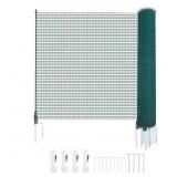 TEMPORARY FENCE WITH POSTS, 49.2 FT. L X 46.8 IN.