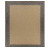 HAMPTON BAY BLACK/BEIGE TEXTURE BORDER 5 FT. X 7 F