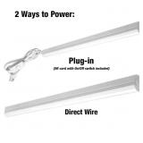 1 LOT OF (2) 4 FT LED GARAGE WORKSHOP CEILING STRI