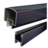 4 FT. BLACK ALUMINUM HAND AND BASE RAIL
