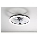 20 IN. SMART INDOOR BLACK LOW PROFILE CEILING FAN