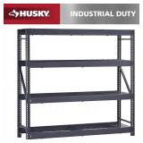 $199 HUSKY 4-SHELF METAL INDUSTRIAL DUTY FREESTAND