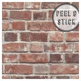 BRICK RED VINYL PEELABLE ROLL (COVERS 30.75 SQ. FT