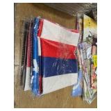 1 LOT OF (6) ASSORTED FLAGS