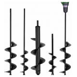 TCBWFY 4 PACK GARDEN AUGER SPIRAL DRILL BITS - 1.6