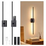 SHENMOYL BATTERY OPERATED WALL SCONCE SET OF 2, 10