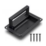 1 LOT OF 3-6PCS BLACK RECESSED PULL HANDLE,ZINC AL