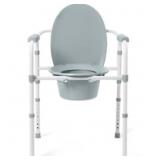 MEDLINE 3 IN 1 ELONGATED STEEL FOLDING COMMODE, 35