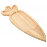SHINEOFI EASTER WOODEN SERVING PLATTERS, CARROT SH