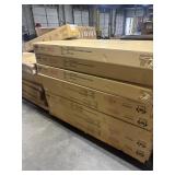 1 PALLET (8) BX 1 OF 2 BOUCLE QN ARCH BED HEADBOAR