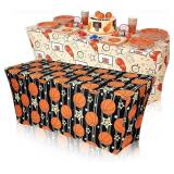 FRIENDA 2 PCS BASKETBALL TABLECLOTH BIRTHDAY PARTY