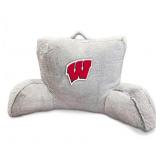 1 LOT (3) NCAA WISCONSIN BADGERS FAUX FUR BACKREST
