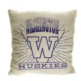 1 LOT OF (2) NCAA WASHINGTON HUSKIES 26 X 26 WOVEN
