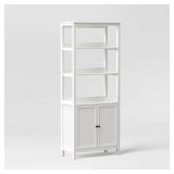 $140 72" BOOKCASE TRADITIONAL WITH THREE OPEN SHEL