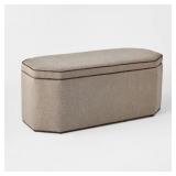 $200 STORAGE BENCH WITH TWISTED PIPING DETAIL BROW