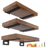 LEOPO 6 INCH 6 PACK OPENWORK T SHELF BRACKETS FOR