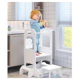 2 IN 1 STEP STOOL FOR KIDS, GREY