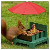 SQUIRREL PICNIC TABLE FEEDER WITH UMBRELLA ï¿½ METAL