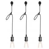 MIRREA H TYPE BLACK TRACK LIGHTING PENDANT WITH E2