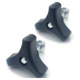 1 LOT OF 2-2 PCS LAWN MOWER HANDLE KNOBS NUT BOLT