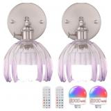 SHENMOYL VINTAGE WALL SCONCE SET OF 2 - RECHARGEAB