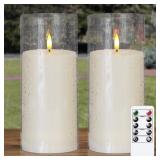 4" X 9" LARGE FLAMELESS PILLAR WATERPROOF LED ACRY
