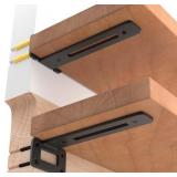 LEOPO 12 INCH 6 PACK OPENWORK T SHELF BRACKETS FOR