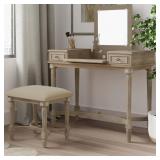 $269 LINON GRAY WASH VANITY