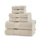 ULTRA PLUSH SOFT COTTON ALMOND BISCOTTI IVORY 6-PI