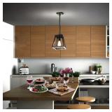 $165 KATALYST 60-WATT 1-LIGHT MATTE BLACK MODERN A