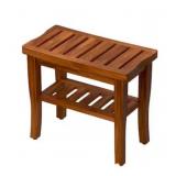 $169 WATERPROOF TEAK SHOWER BENCH, SHOWER STOOL IN