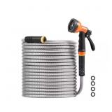 METAL GARDEN HOSE FITTING SIZE X 50 FT. RUST PROOF
