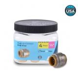 MAX 1/2 IN. PUSH-TO-CONNECT BRASS END STOP FITTING