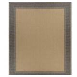 HAMPTON BAY BLACK/BEIGE TEXTURE BORDER 6 FT. X 9 F