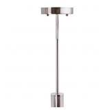 CHROME PENDANT LIGHT KIT WITH PARTIAL METAL ROD