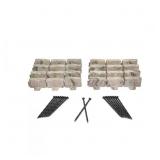 DECORATIVE FAUX STONE 10 FT. X 2.7 IN. BROWN PLAST