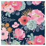 1 LOT (2) PEEL AND STICK WALLPAPER REMOVABLE FLORA