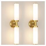 ANTIQUE GOLD WALL SCONCES SET OF 2, MODERN BATHROO